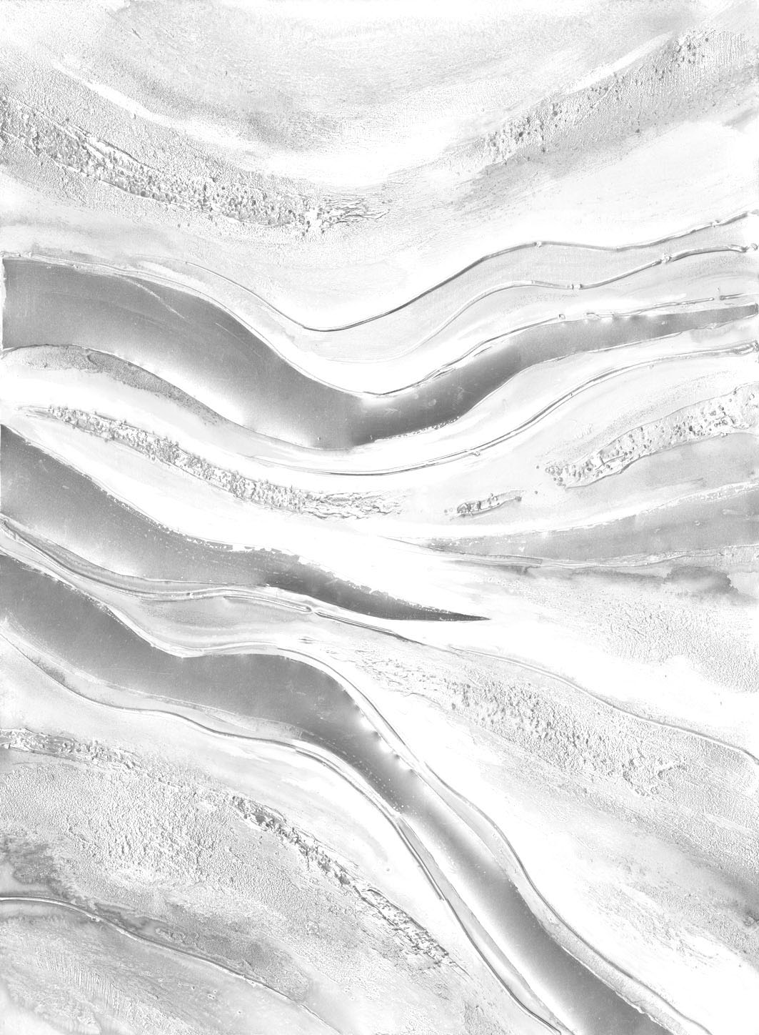 DY025 Wall décor art oil on canvas abstract silver